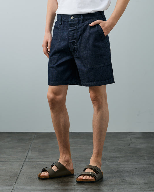 BIG YANK-010【予約】USN UTILITY SHORTS DUNGAREE【お届け:2027年4月下旬】