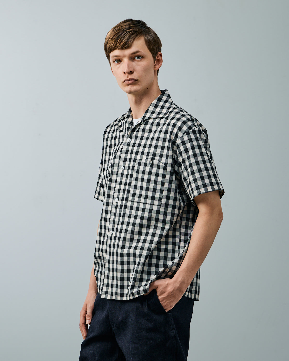BIG YANK-004【예약】Y1958 S-SLEEVE SHIRT CHAMBRAY【신고:2027년 4월 하순】 (카피)