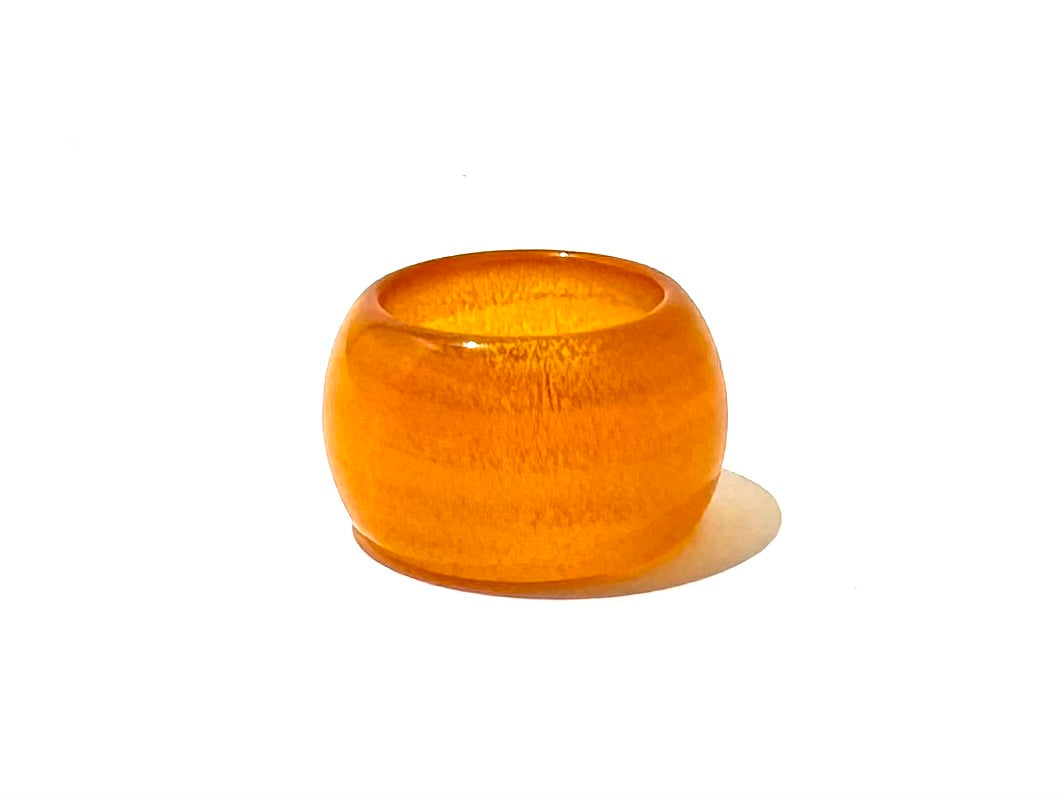 VINTAGE BAKELITE RING YELLOW