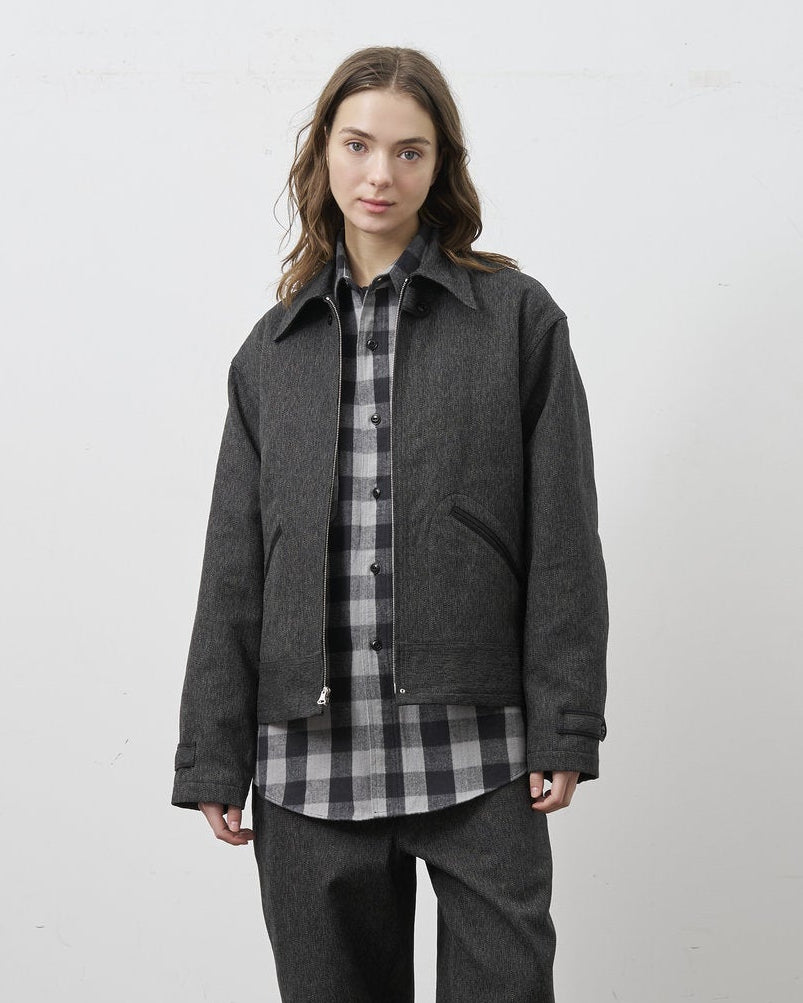 ⑤BIG YANK [Réservation] LEO JACKET HEATHER TWILL [Livraison : Fin Septembre 2026] (Copie)