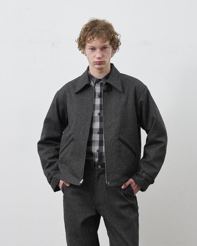 ⑤BIG YANK [Réservation] LEO JACKET HEATHER TWILL [Livraison : Fin Septembre 2026] (Copie)