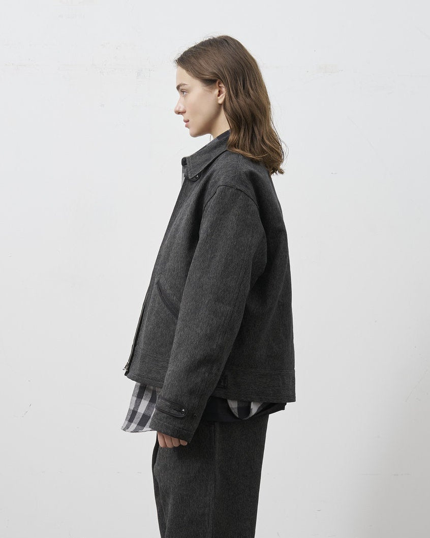 ⑤BIG YANK [Réservation] LEO JACKET HEATHER TWILL [Livraison : Fin Septembre 2026] (Copie)