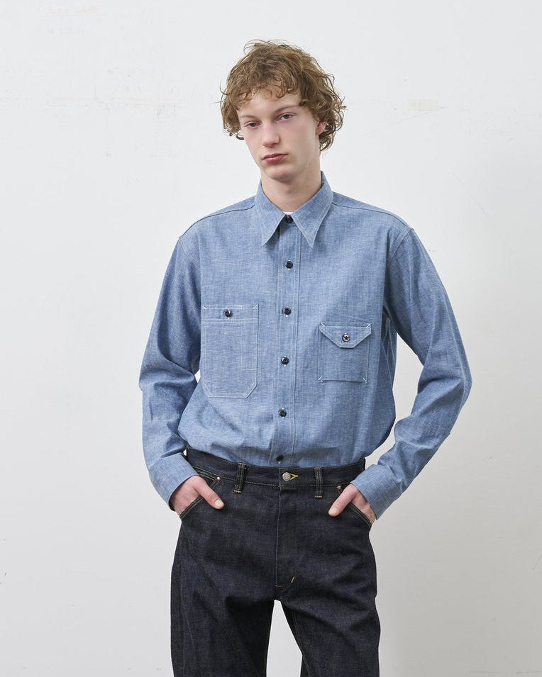 ①BIG YANK [Réservation] CHEMISE CHAMBRAY Y1929 [Livraison : Fin Septembre 2026] (Copie)