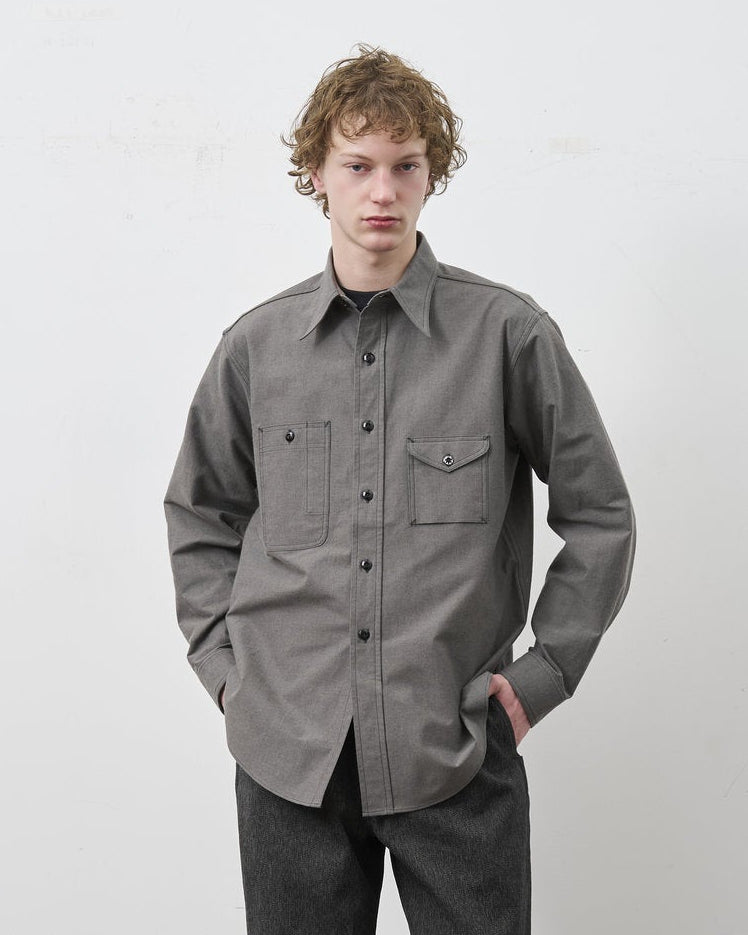 ②BIG YANK [Réservation] CHEMISE Y1934 HEATHER CHAMBRAY [Livraison : Fin Septembre 2026] (Copie)