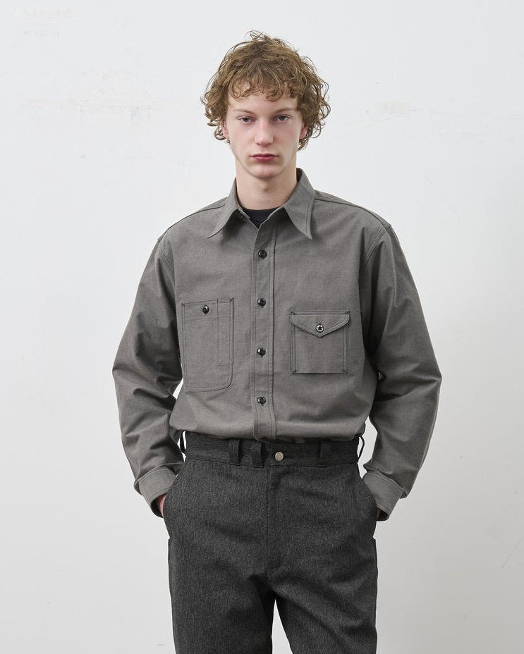 ②BIG YANK [Réservation] CHEMISE Y1934 HEATHER CHAMBRAY [Livraison : Fin Septembre 2026] (Copie)