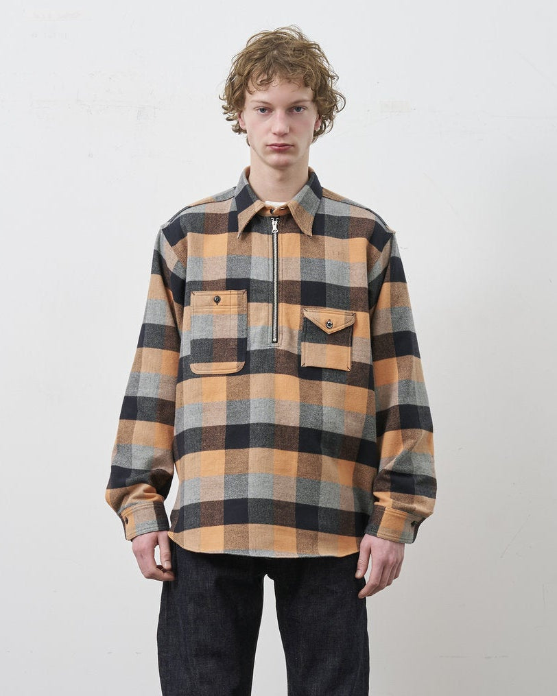 ③・BIG YANK【予約】Y1936 H-ZIP FLANNEL CHECK SHIRT【お届け:2026年9月下旬】