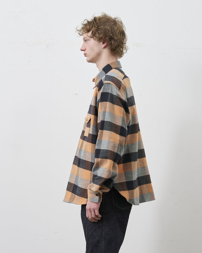 ③・BIG YANK【予約】Y1936 H-ZIP FLANNEL CHECK SHIRT【お届け:2026年9月下旬】
