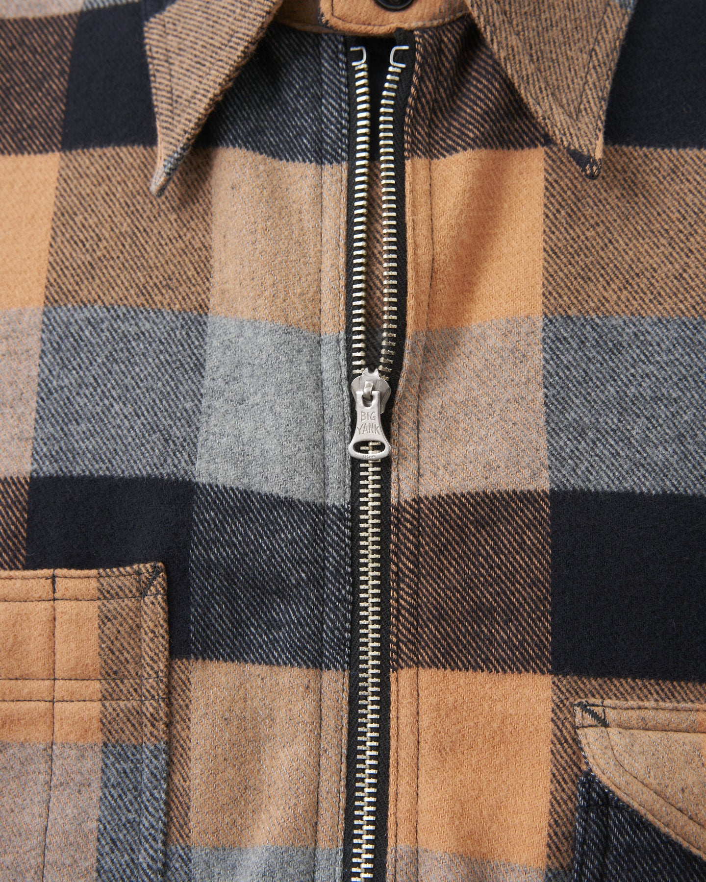 ③・BIG YANK【予約】Y1936 H-ZIP FLANNEL CHECK SHIRT【お届け:2026年9月下旬】