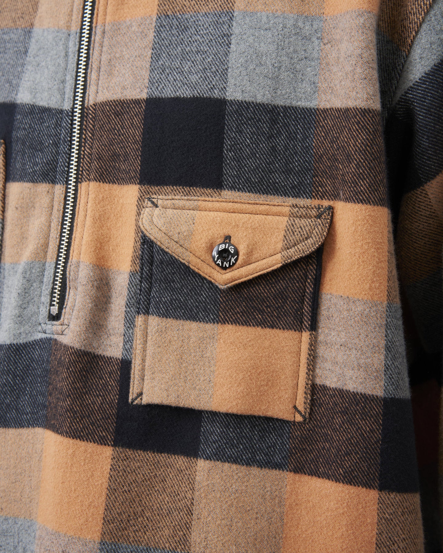 ③・BIG YANK【予約】Y1936 H-ZIP FLANNEL CHECK SHIRT【お届け:2026年9月下旬】